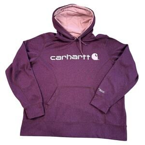 arhartt Force Hoodie Hooded Sweatshirt Women's Size XL Purple Pullover